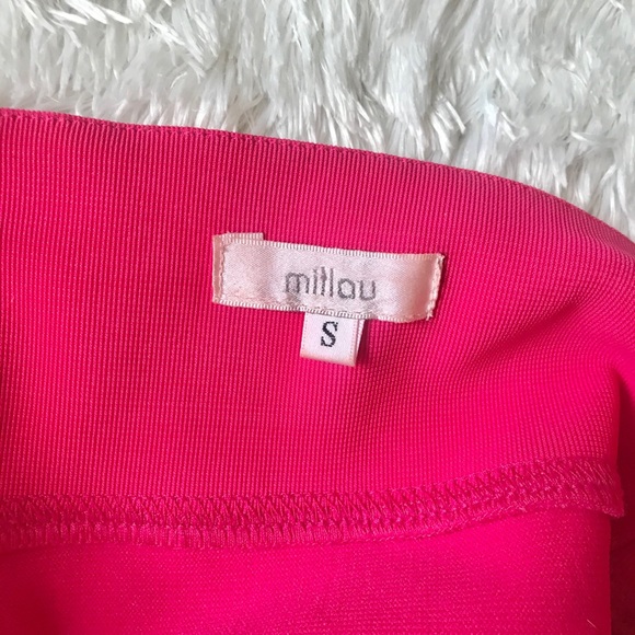 MILLAU HOT PINK MINI SKIRT SMALL - Picture 3 of 4